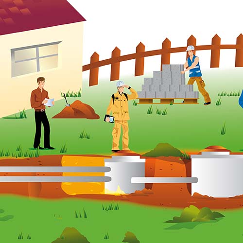 Septic system installation